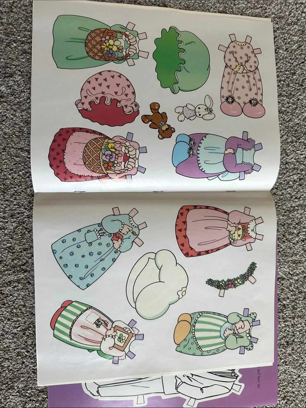 Paper Doll Activity Books - Mint Green & Purple Covers
